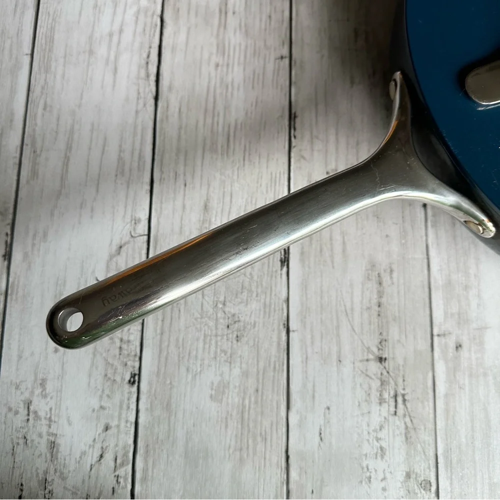Navy Nonstick Saucepan with Lid - Home Kitchen